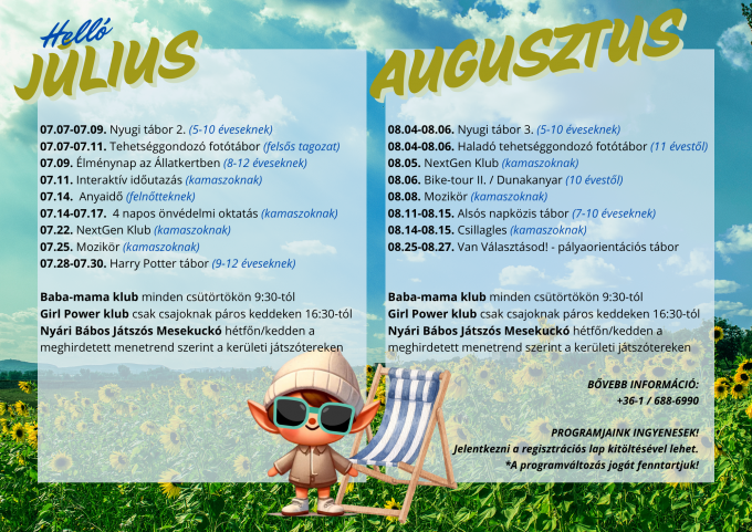Július- augusztus 