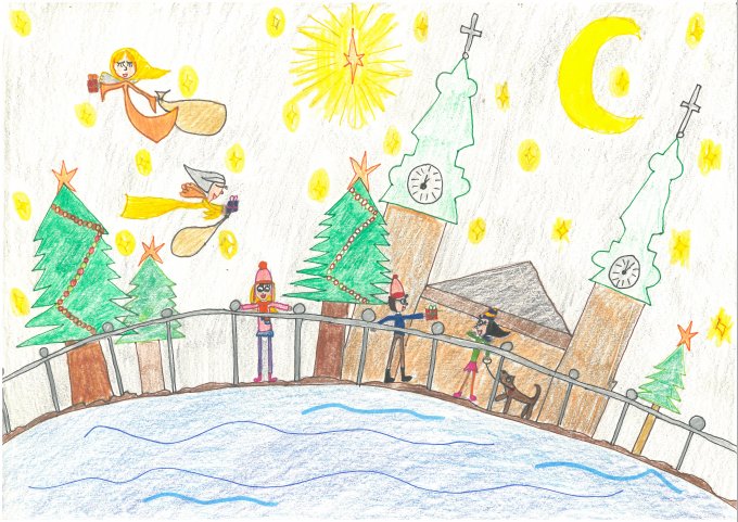 Hoffmann Tamás polgármester díjazottja: Kovács Emma Zita, 9 éves – Karácsony a Feneketlen-tónál